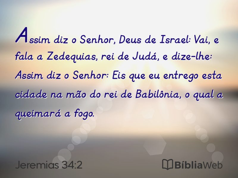 Jeremias 34:2 em imagem para compartilhar
