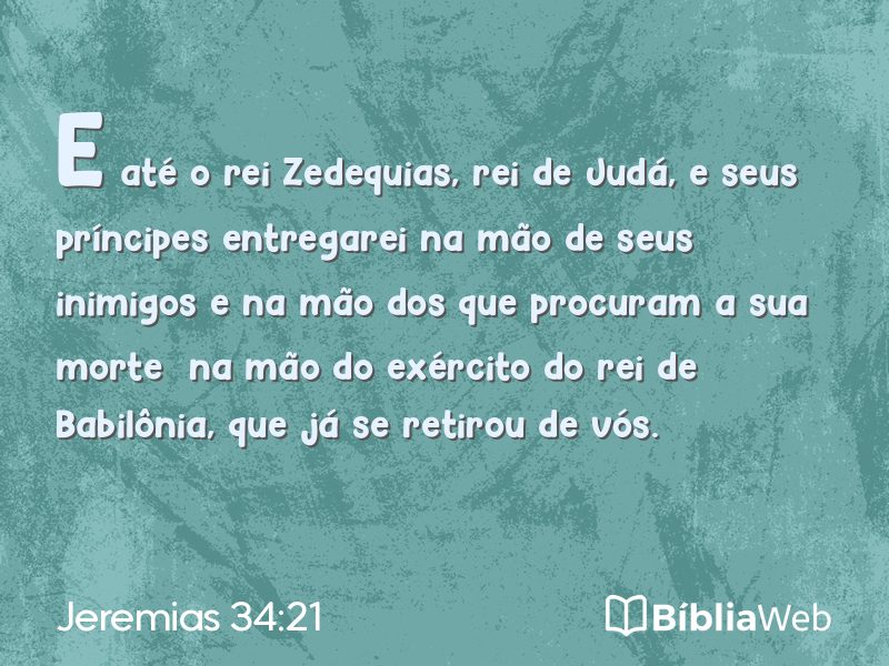 Jeremias 34:21 em imagem para compartilhar