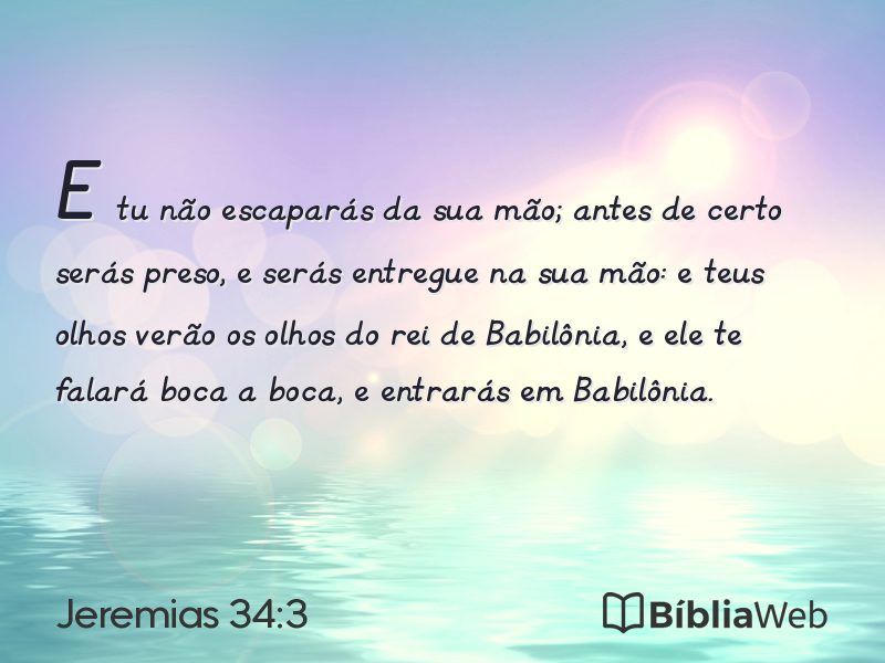 Jeremias 34:3 em imagem para compartilhar