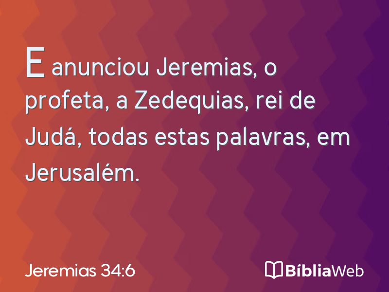 Jeremias 34:6 em imagem para compartilhar