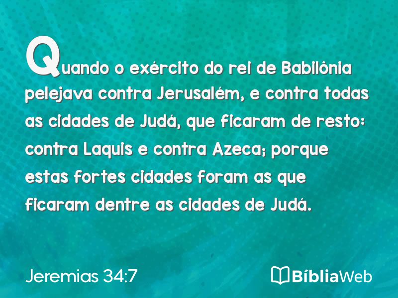 Jeremias 34:7 em imagem para compartilhar