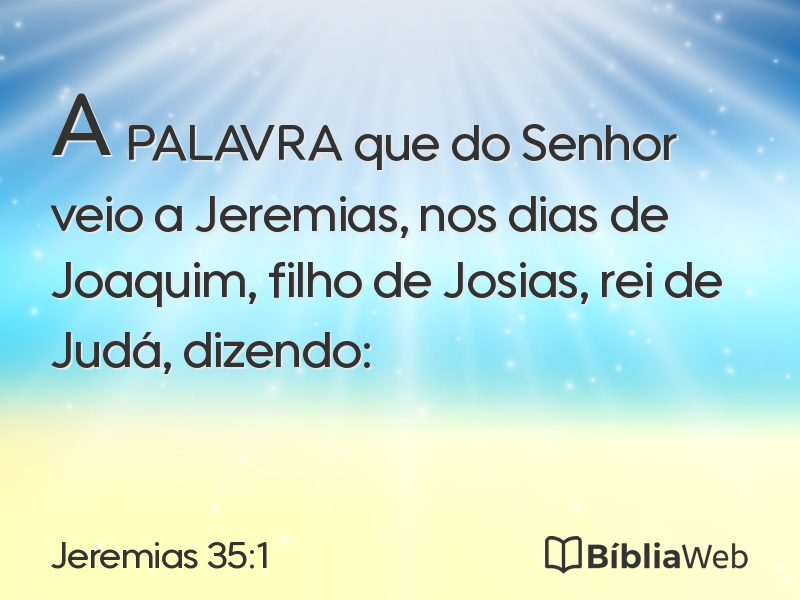 Jeremias 35:1 em imagem para compartilhar