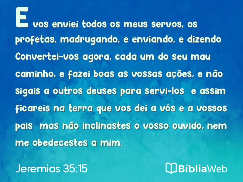 Jeremias 35:15 em imagem para compartilhar
