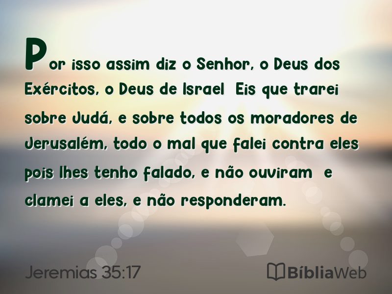 Jeremias 35:17 em imagem para compartilhar