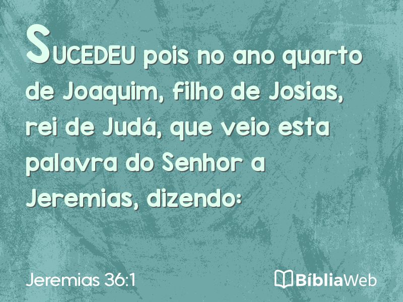 Jeremias 36:1 em imagem para compartilhar
