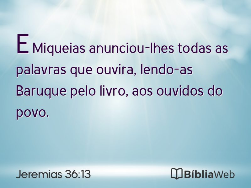 Jeremias 36:13 em imagem para compartilhar