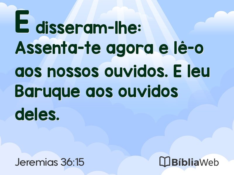 Jeremias 36:15 em imagem para compartilhar