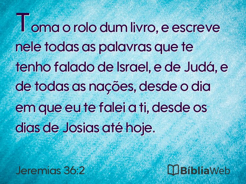 Jeremias 36:2 em imagem para compartilhar