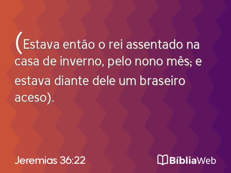 Jeremias 36:22 em imagem para compartilhar