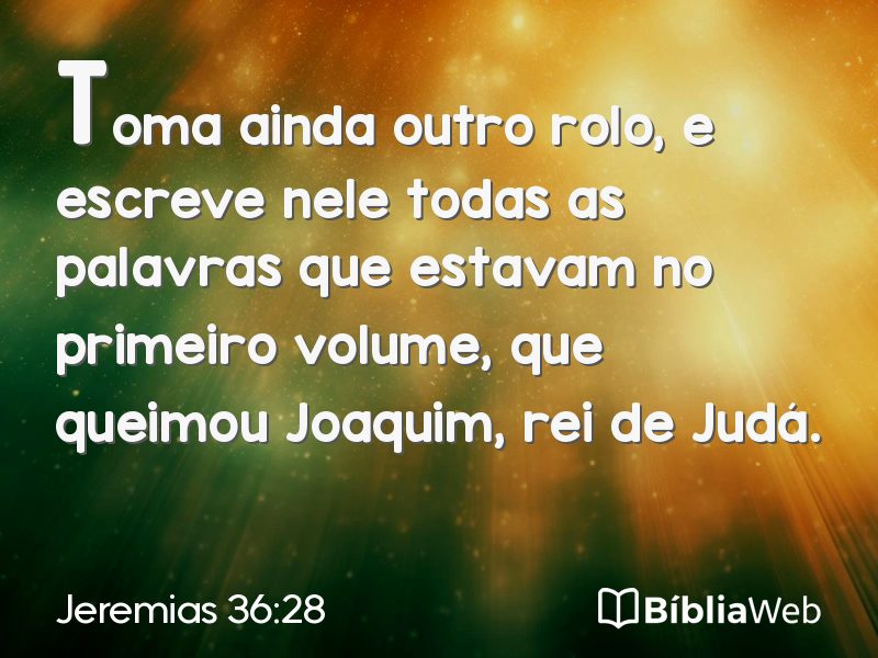 Jeremias 36:28 em imagem para compartilhar