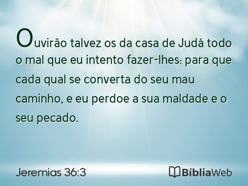 Jeremias 36:3 em imagem para compartilhar