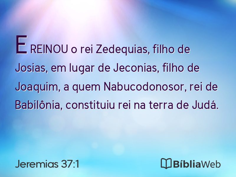 Jeremias 37:1 em imagem para compartilhar