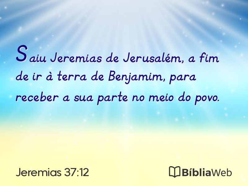 Jeremias 37:12 em imagem para compartilhar
