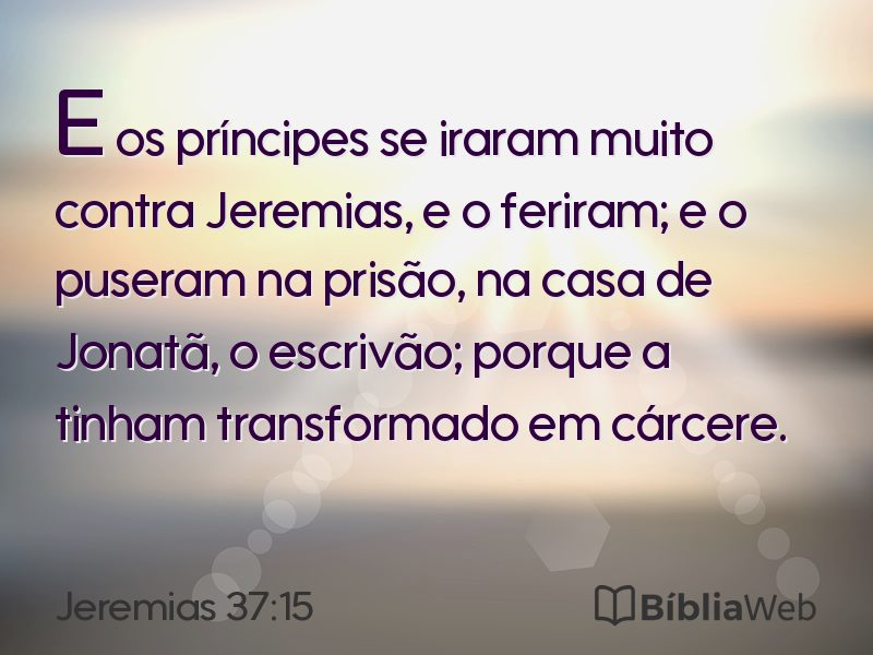 Jeremias 37:15 em imagem para compartilhar