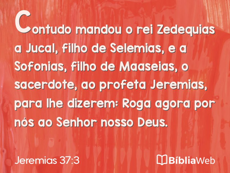 Jeremias 37:3 em imagem para compartilhar