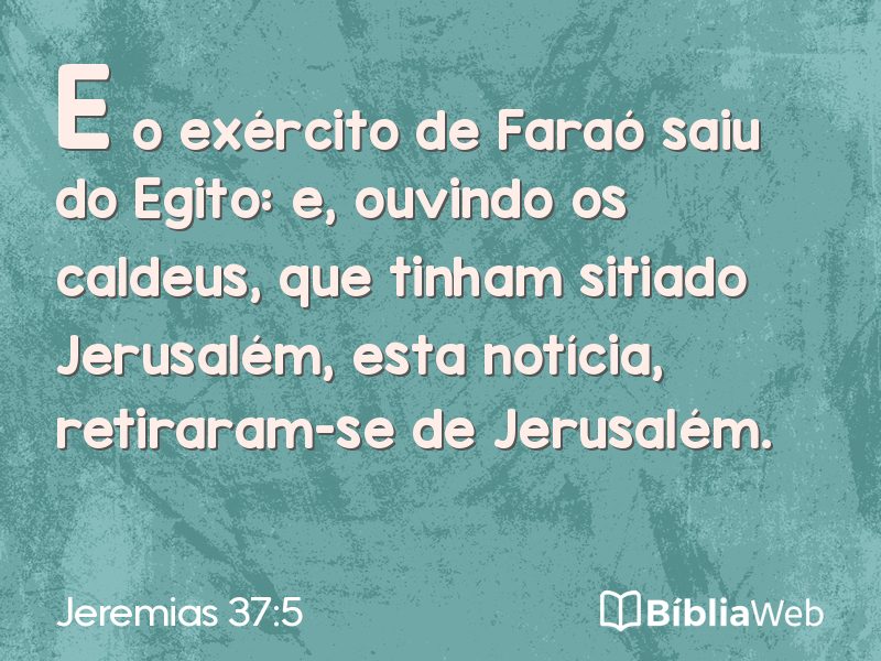 Jeremias 37:5 em imagem para compartilhar