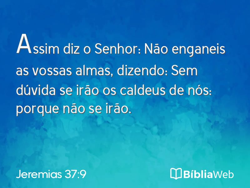 Jeremias 37:9 em imagem para compartilhar