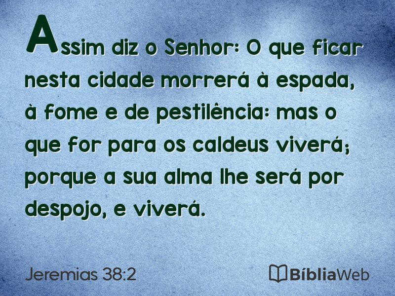 Jeremias 38:2 em imagem para compartilhar