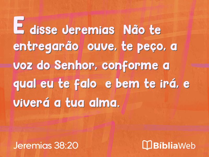 Jeremias 38:20 em imagem para compartilhar