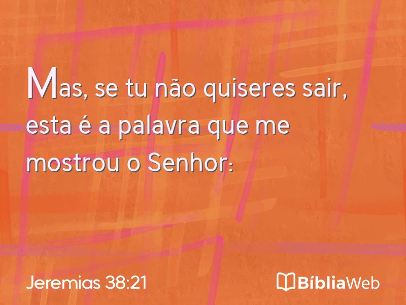 Jeremias 38:21 em imagem para compartilhar