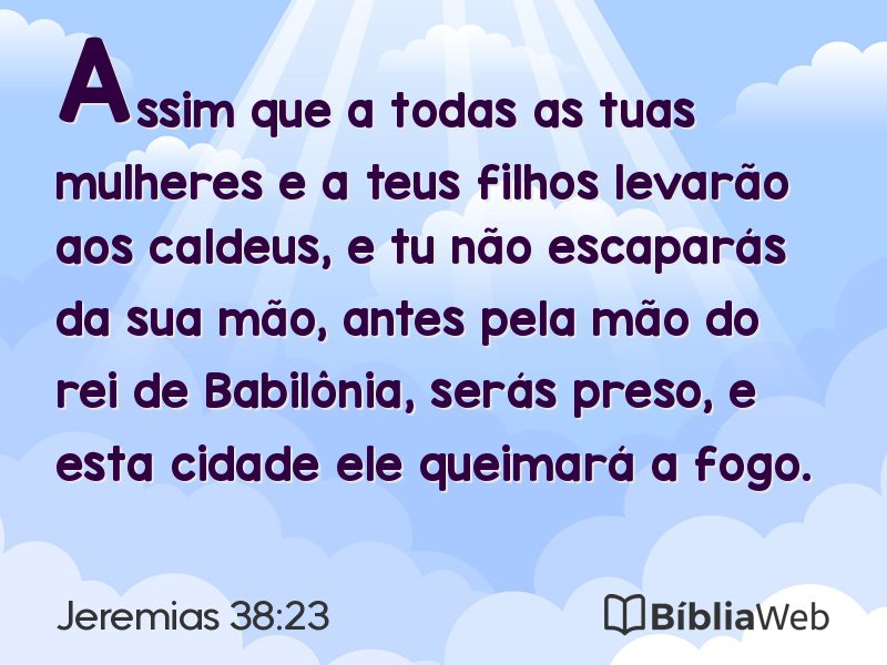 Jeremias 38:23 em imagem para compartilhar