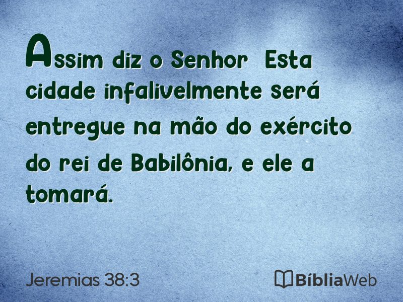 Jeremias 38:3 em imagem para compartilhar