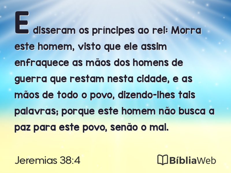 Jeremias 38:4 em imagem para compartilhar