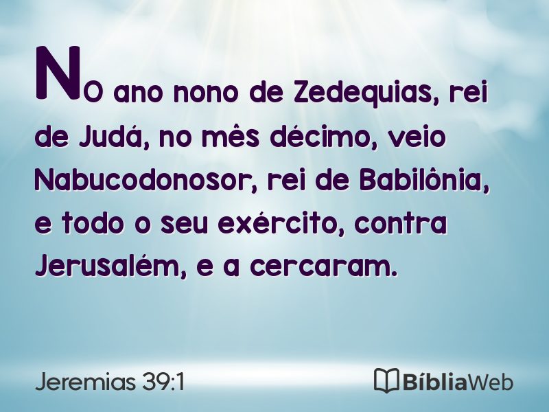 Jeremias 39:1 em imagem para compartilhar