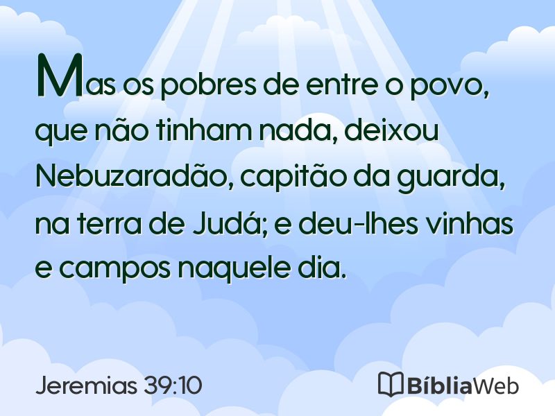Jeremias 39:10 em imagem para compartilhar