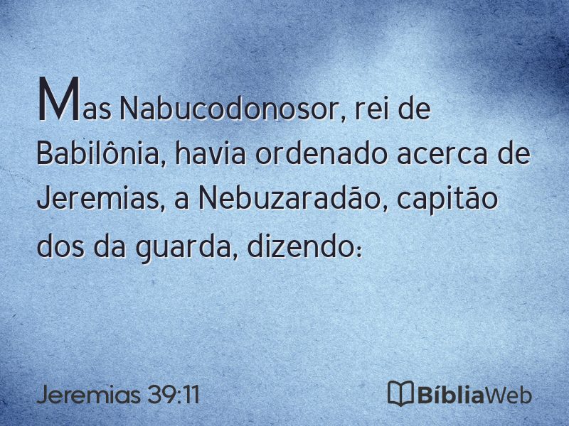 Jeremias 39:11 em imagem para compartilhar