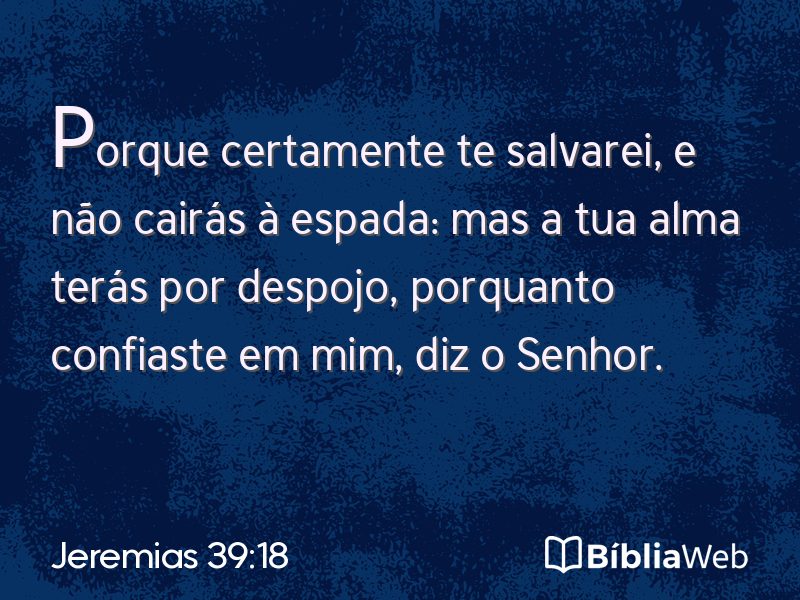 Jeremias 39:18 em imagem para compartilhar