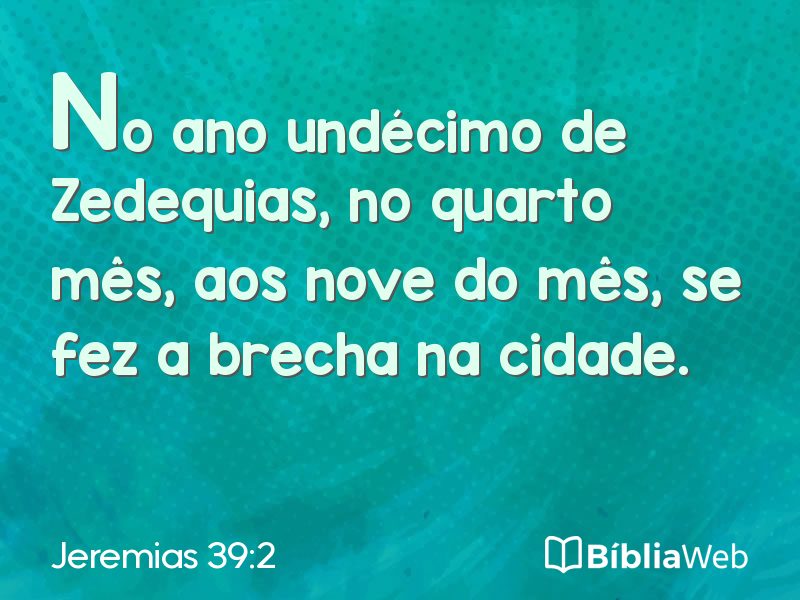 Jeremias 39:2 em imagem para compartilhar