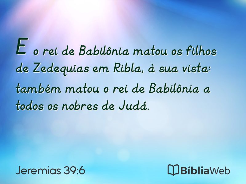 Jeremias 39:6 em imagem para compartilhar