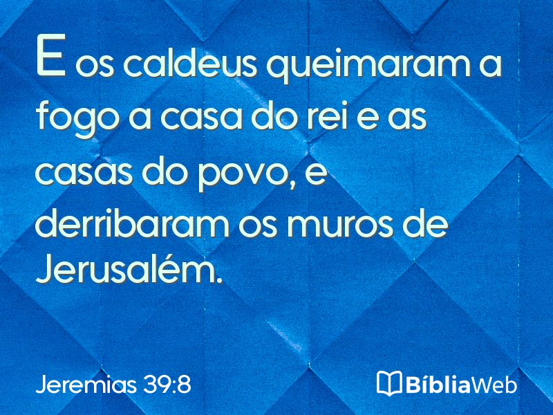 Jeremias 39:8 em imagem para compartilhar