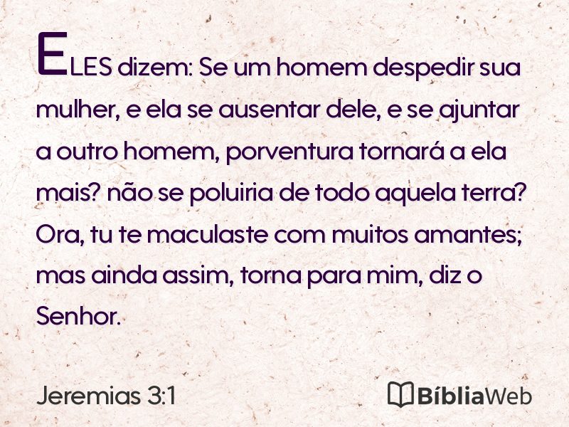 Jeremias 3:1 em imagem para compartilhar