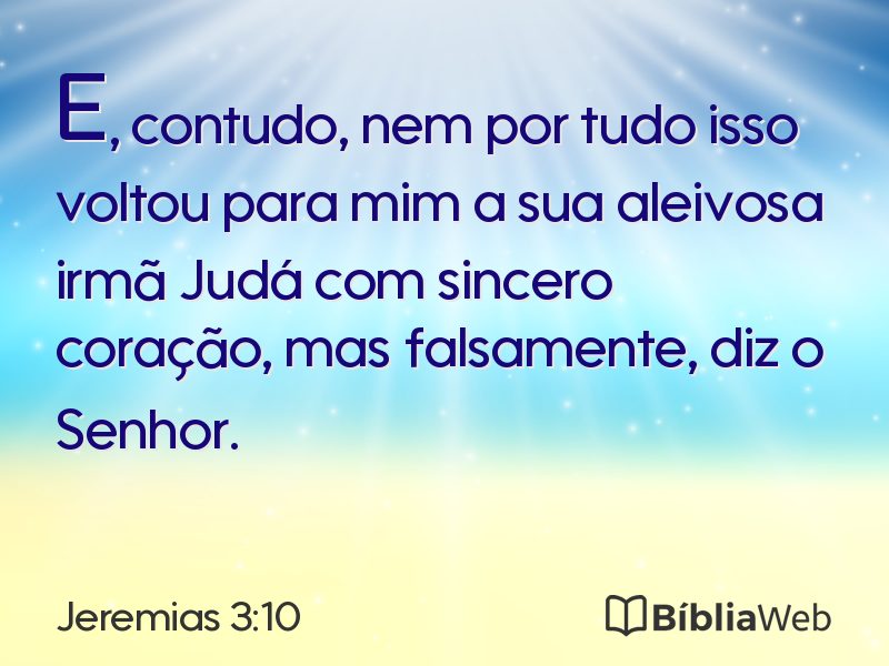 Jeremias 3:10 em imagem para compartilhar
