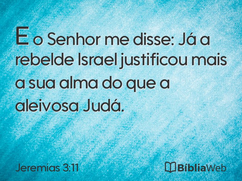 Jeremias 3:11 em imagem para compartilhar