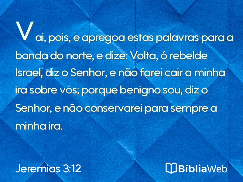 Jeremias 3:12 em imagem para compartilhar