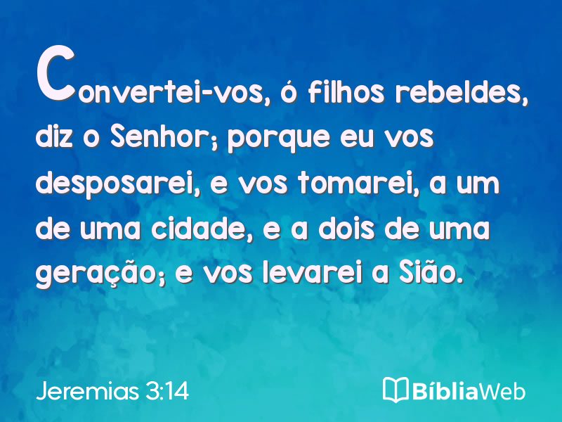 Jeremias 3:14 em imagem para compartilhar