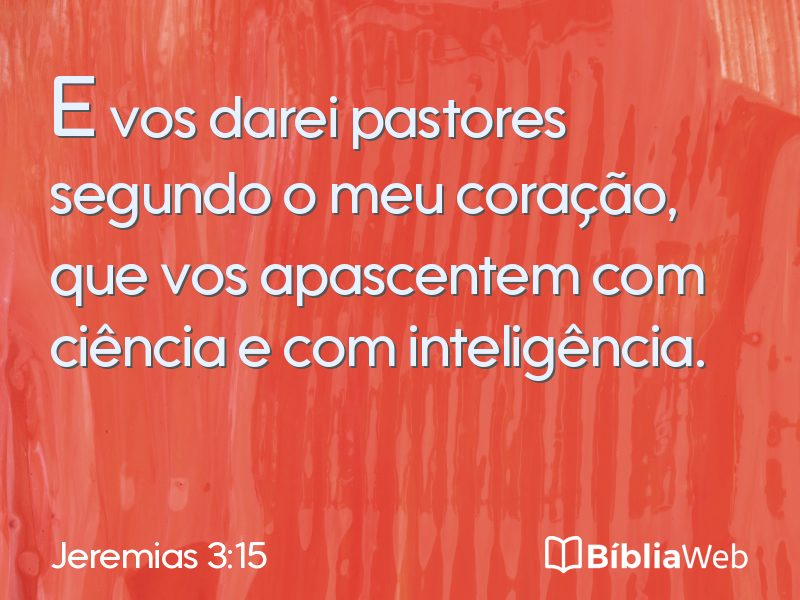 Jeremias 3:15 em imagem para compartilhar