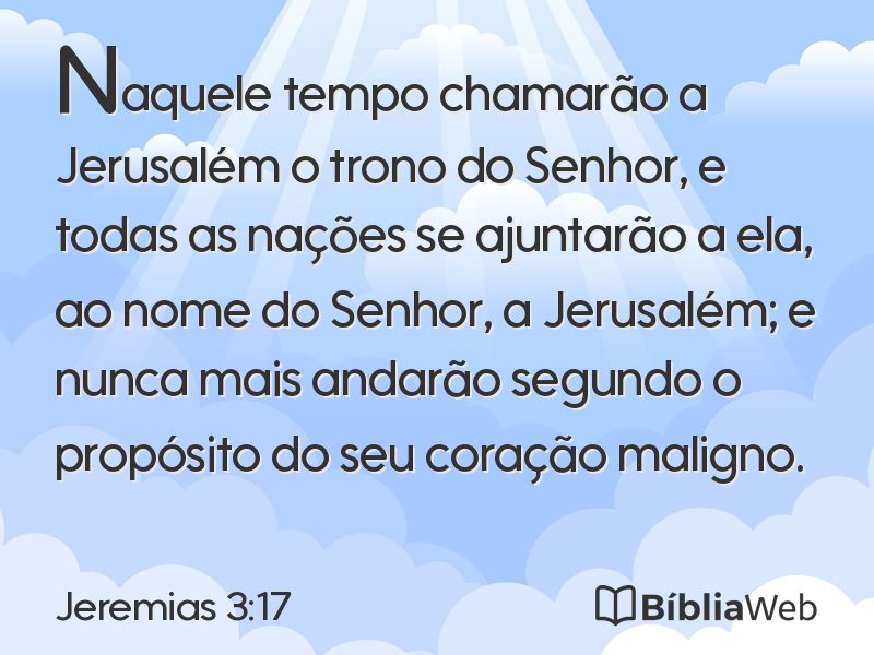 Jeremias 3:17 em imagem para compartilhar