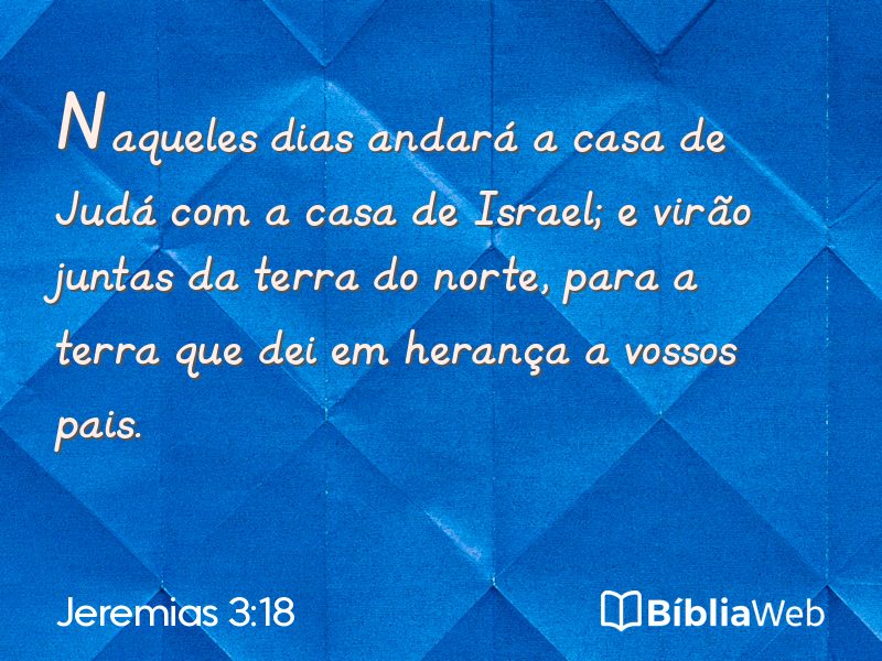 Jeremias 3:18 em imagem para compartilhar