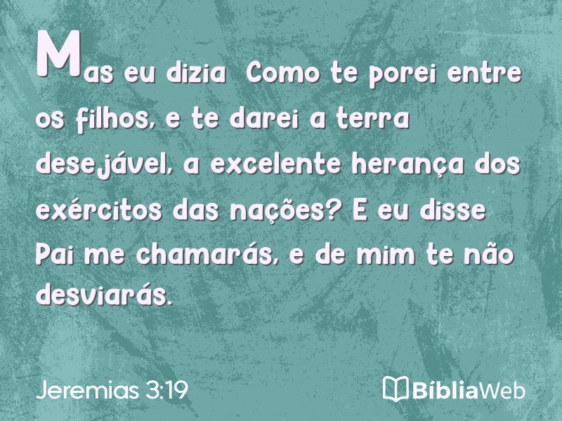 Jeremias 3:19 em imagem para compartilhar