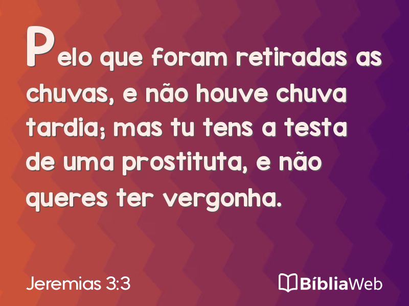 Jeremias 3:3 em imagem para compartilhar