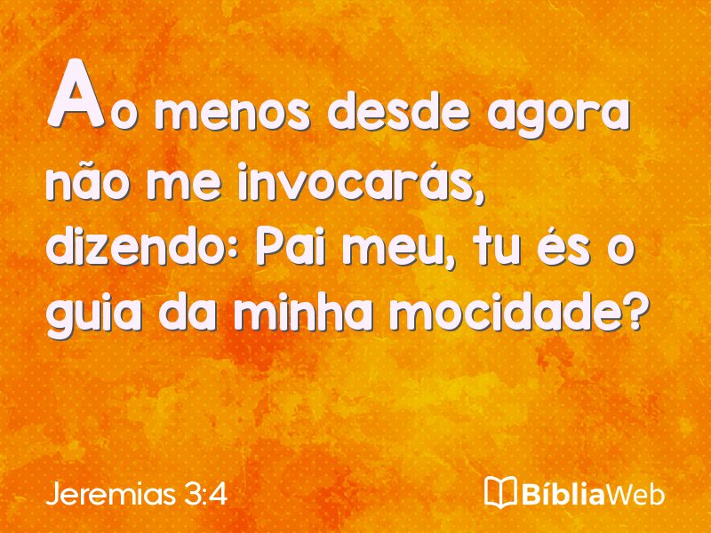 Jeremias 3:4 em imagem para compartilhar