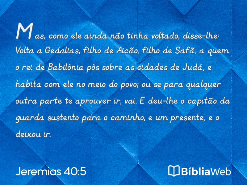 Jeremias 40:5 em imagem para compartilhar