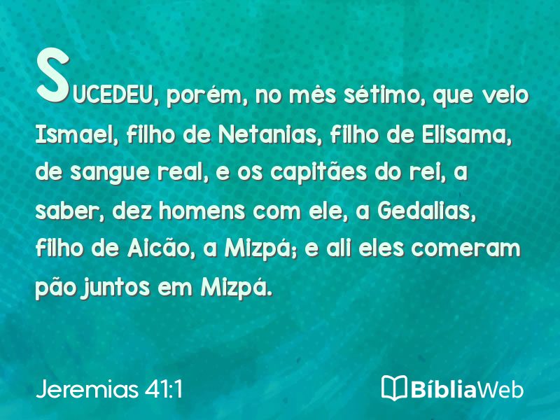 Jeremias 41:1 em imagem para compartilhar