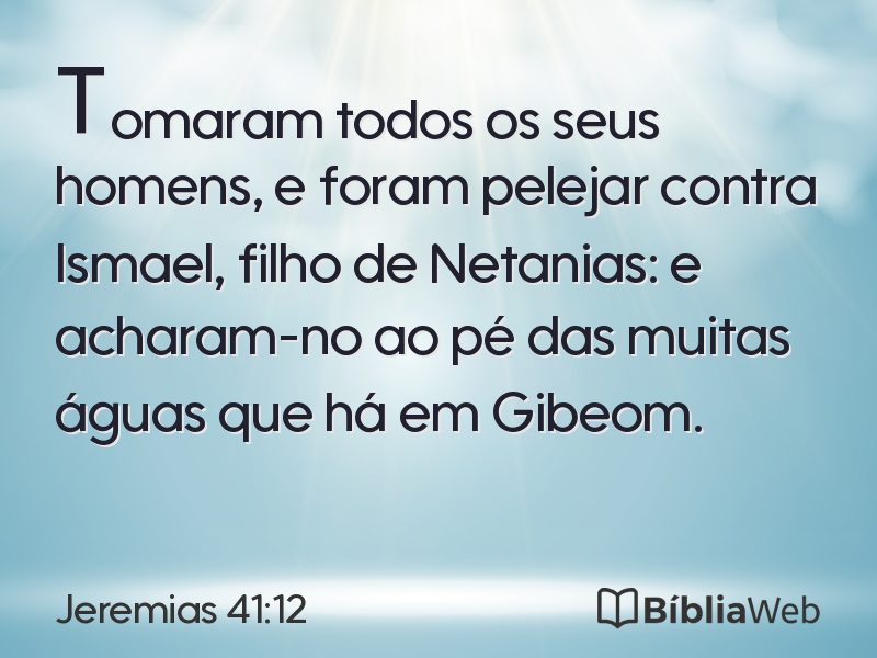 Jeremias 41:12 em imagem para compartilhar
