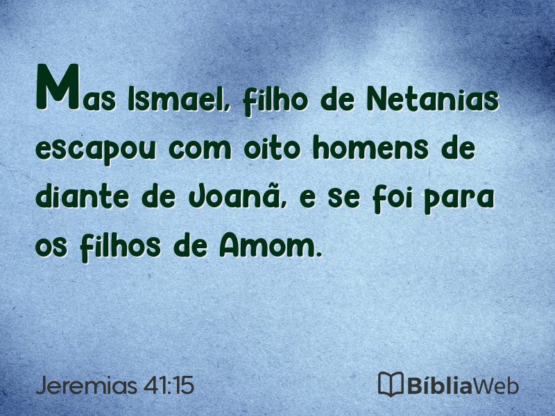Jeremias 41:15 em imagem para compartilhar