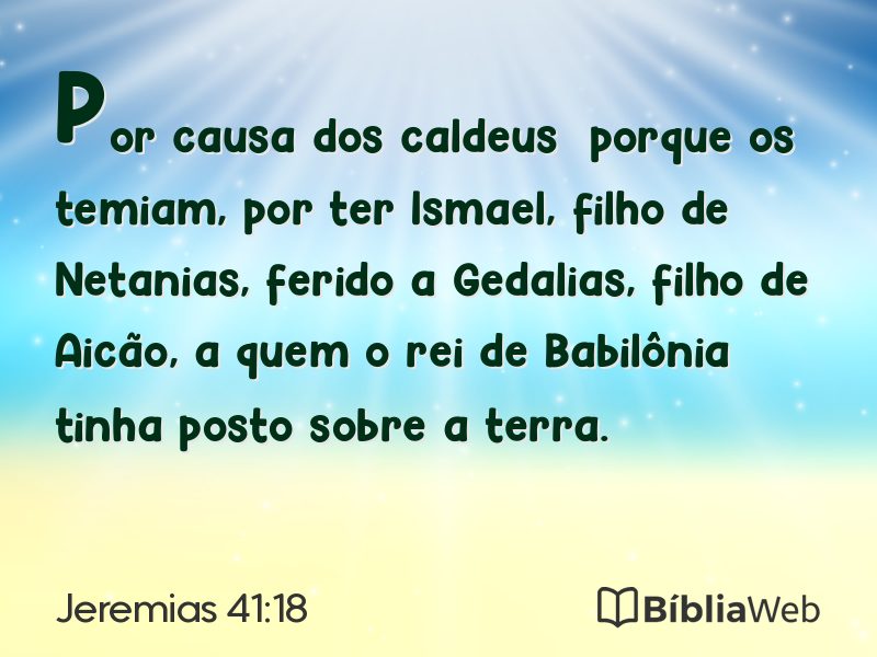 Jeremias 41:18 em imagem para compartilhar